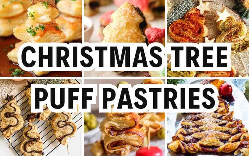 christmas tree puff pastries