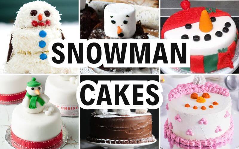 snowman cakes